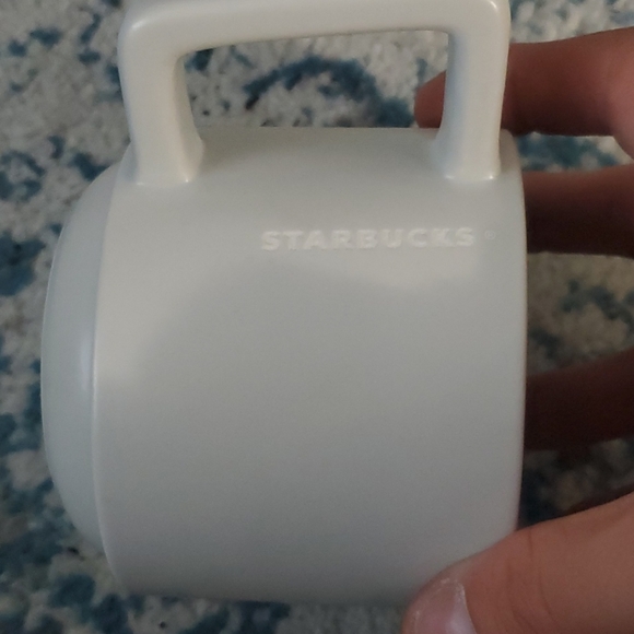 White Skull Glass Halloween Starbucks Mug 12 Fl Oz - Picture 4 of 4